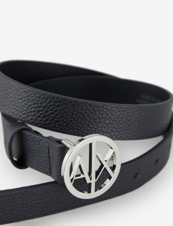 Armani_Exchange___Woman_Leather_Fashion_Belt___Zwarte_Riem_met_Logo_2