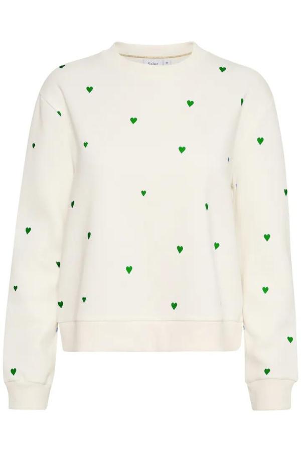 DagnaSZ_Sweatshirt_Ice_Jelly_Bean_Hart_wit_groen