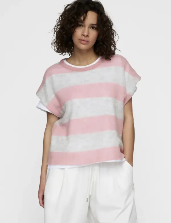 Thin_Knit_Tee_Dark_Raspberry_White_Grey_Melee