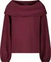 Sweatshirt_Basic_Carmenkragen___Leo_x_Bordeaux___Juli